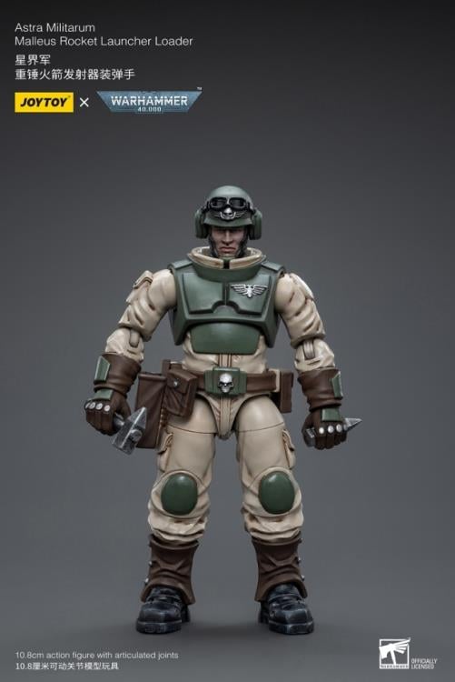 Warhammer 40K Astra Militarum Ordnance Team with Malleus Rocket Launcher 1/18 Scale Set Gallery Image 9