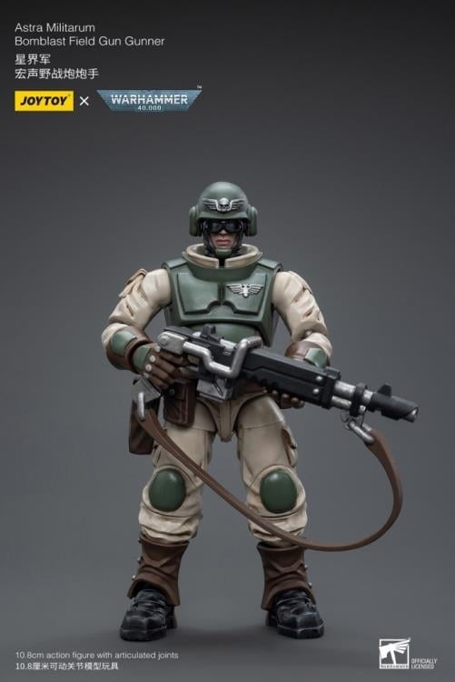 Warhammer 40K Astra Militarum Ordnance Team with Bombast Field Gun Artillery 1/18 Scale Set Gallery Image 7