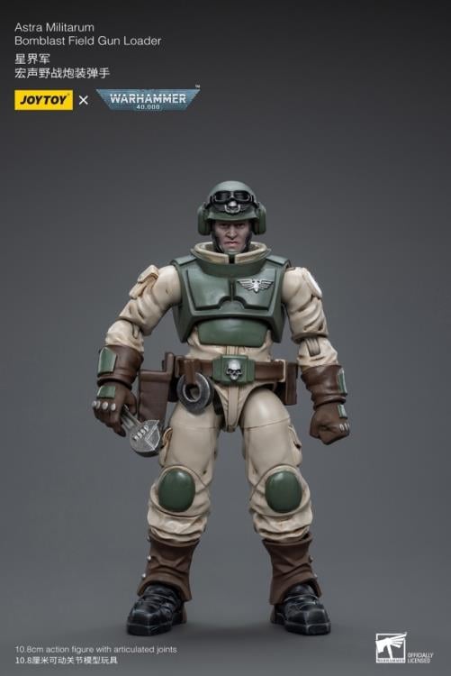 Warhammer 40K Astra Militarum Ordnance Team with Bombast Field Gun Artillery 1/18 Scale Set Gallery Image 9