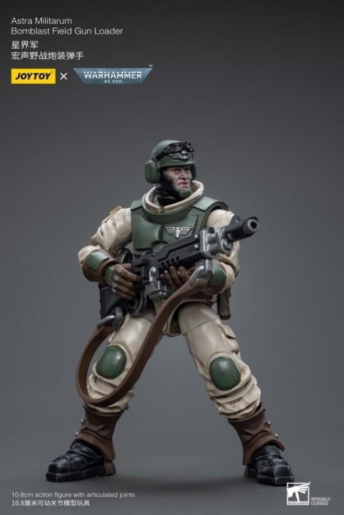 Warhammer 40K Astra Militarum Ordnance Team with Bombast Field Gun Artillery 1/18 Scale Set Gallery Image 10