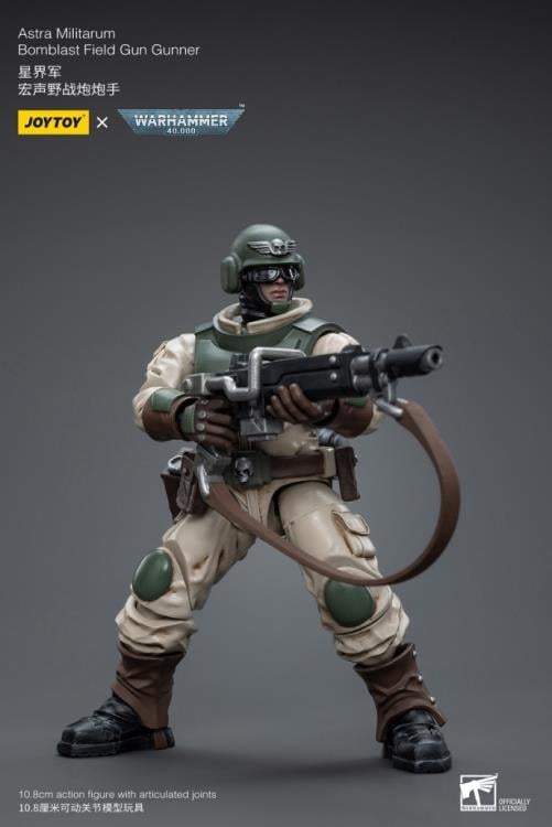 Warhammer 40K Astra Militarum Ordnance Team with Bombast Field Gun Artillery 1/18 Scale Set Gallery Image 8