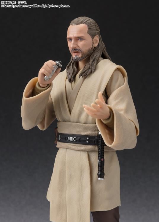 Star Wars: The Phantom Menace 25th Anniversary S.H.Figuarts Qui-Gon Jinn Exclusive Action Figure Gallery Image 7