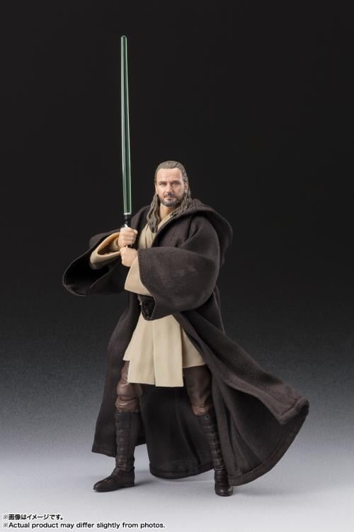 Star Wars: The Phantom Menace 25th Anniversary S.H.Figuarts Qui-Gon Jinn Exclusive Action Figure Gallery Image 3