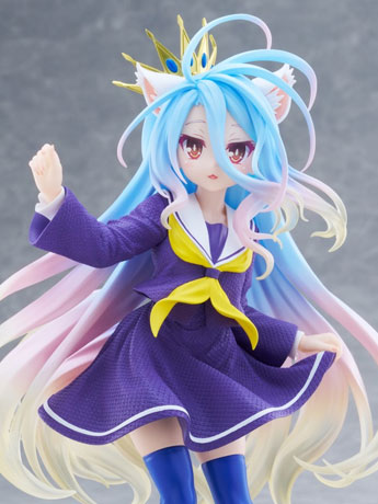No Game No Life Shiro (Cat Ear School Uniform Ver.) Coreful Figure Gallery Image 2