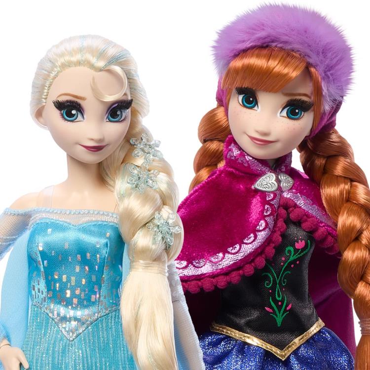 Frozen Disney Collector Anna and Elsa Doll Two-Pack Gallery Image 4