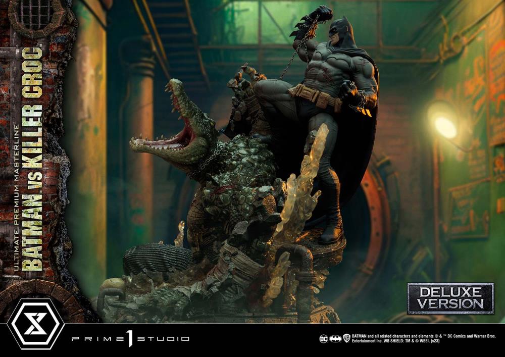 DC Comics Ultimate Premium Masterline Batman Versus Killer Croc Deluxe Limited Edition Statue (With Bonus) Gallery Image 25
