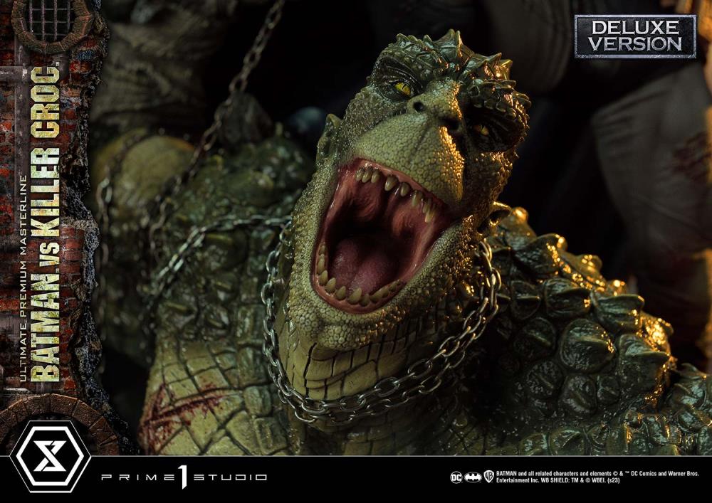 DC Comics Ultimate Premium Masterline Batman Versus Killer Croc Deluxe Limited Edition Statue (With Bonus) Gallery Image 84