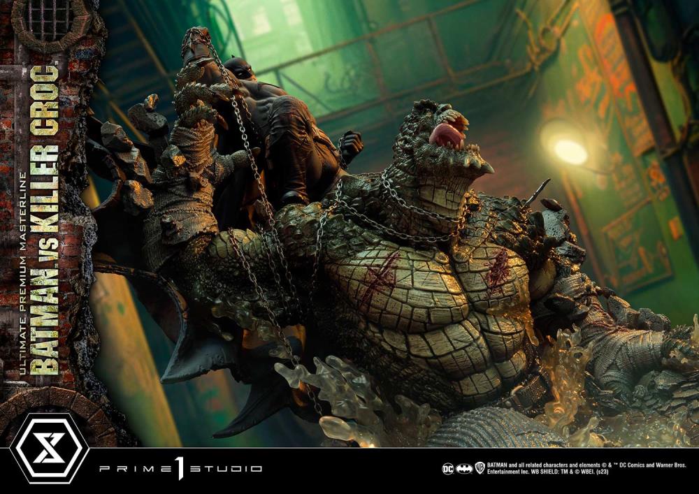 DC Comics Ultimate Premium Masterline Batman Versus Killer Croc Deluxe Limited Edition Statue (With Bonus) Gallery Image 36