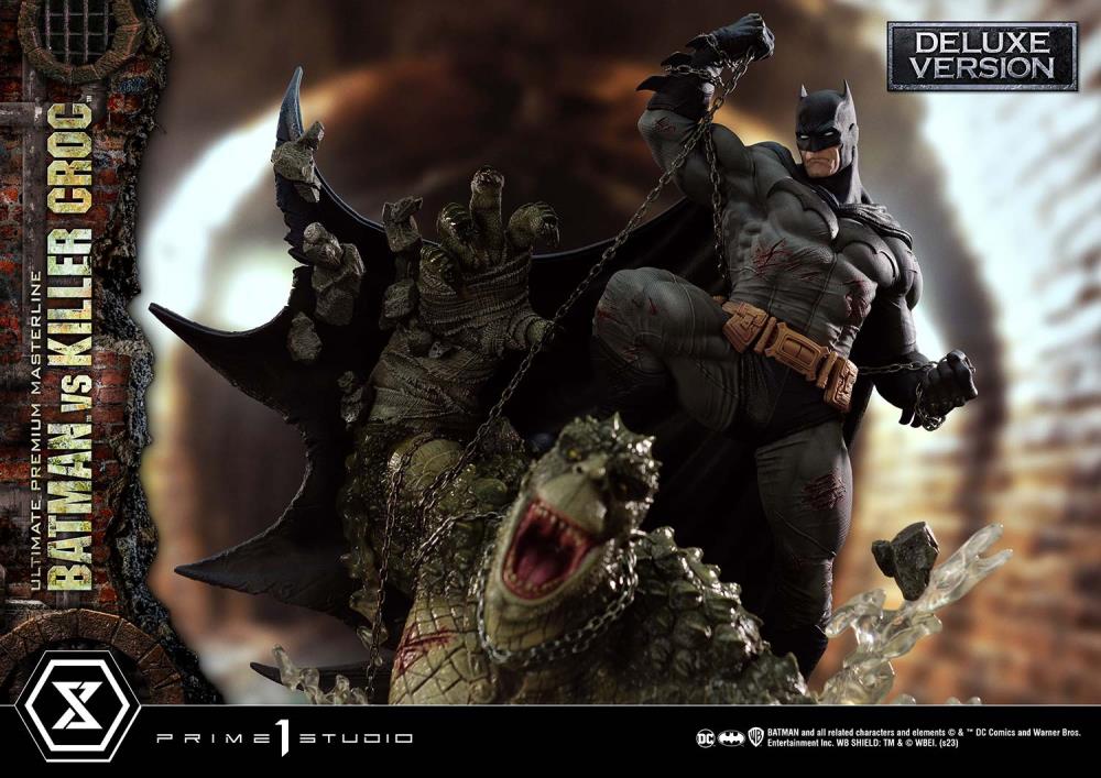 DC Comics Ultimate Premium Masterline Batman Versus Killer Croc Deluxe Limited Edition Statue (With Bonus) Gallery Image 49