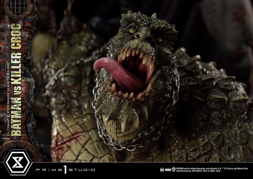 DC Comics Ultimate Premium Masterline Batman Versus Killer Croc Deluxe Limited Edition Statue (With Bonus) Gallery Image 100