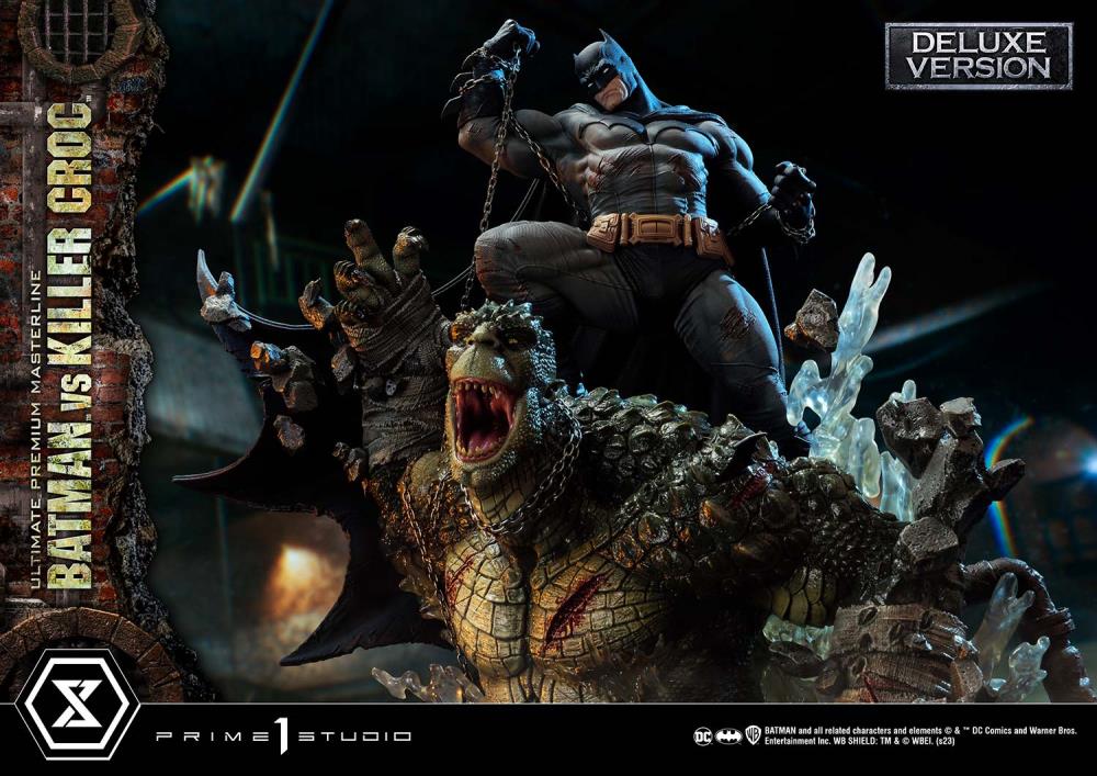 DC Comics Ultimate Premium Masterline Batman Versus Killer Croc Deluxe Limited Edition Statue (With Bonus) Gallery Image 18