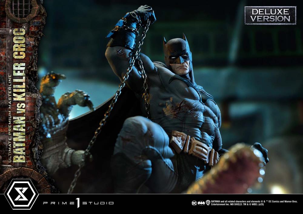 DC Comics Ultimate Premium Masterline Batman Versus Killer Croc Deluxe Limited Edition Statue (With Bonus) Gallery Image 20