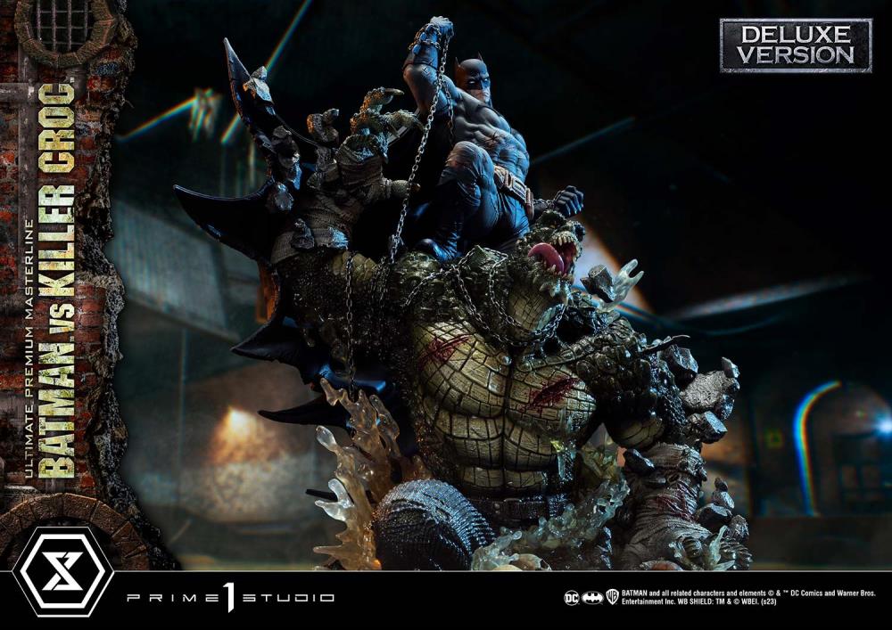 DC Comics Ultimate Premium Masterline Batman Versus Killer Croc Deluxe Limited Edition Statue (With Bonus) Gallery Image 10