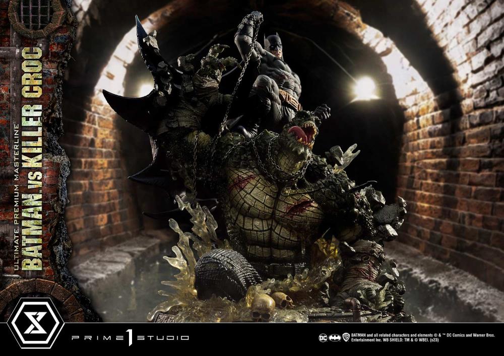 DC Comics Ultimate Premium Masterline Batman Versus Killer Croc Deluxe Limited Edition Statue (With Bonus) Gallery Image 47