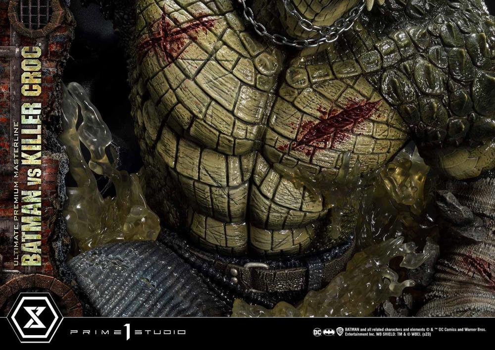 DC Comics Ultimate Premium Masterline Batman Versus Killer Croc Deluxe Limited Edition Statue (With Bonus) Gallery Image 98