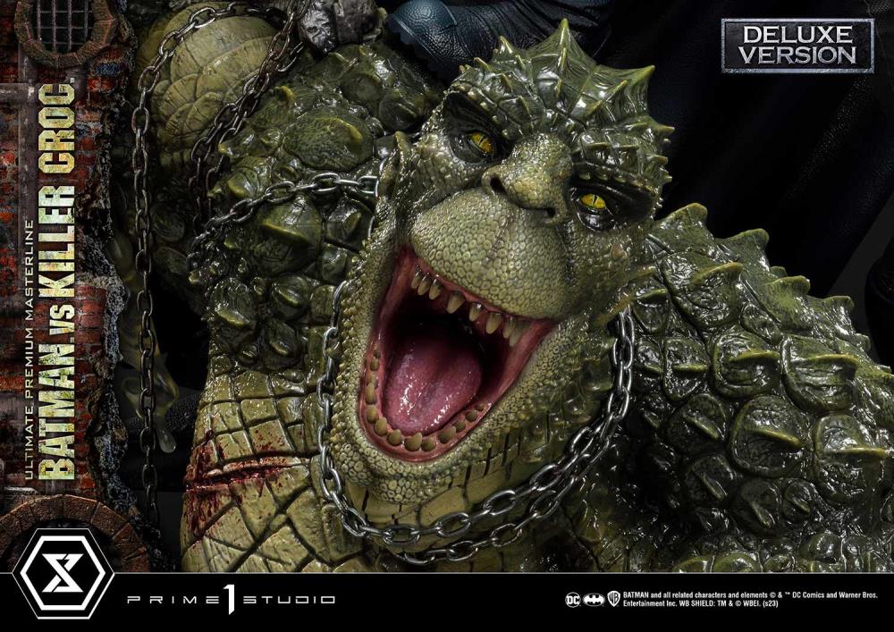 DC Comics Ultimate Premium Masterline Batman Versus Killer Croc Deluxe Limited Edition Statue (With Bonus) Gallery Image 82
