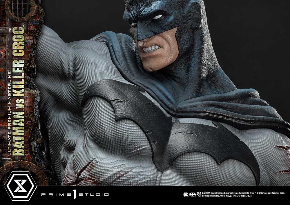 DC Comics Ultimate Premium Masterline Batman Versus Killer Croc Deluxe Limited Edition Statue (With Bonus) Gallery Image 96