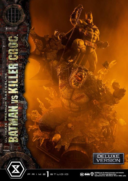 DC Comics Ultimate Premium Masterline Batman Versus Killer Croc Deluxe Limited Edition Statue (With Bonus) Gallery Image 54