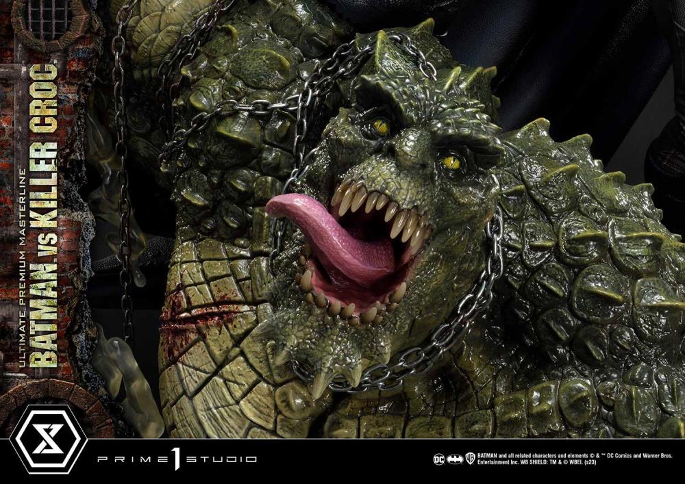 DC Comics Ultimate Premium Masterline Batman Versus Killer Croc Deluxe Limited Edition Statue (With Bonus) Gallery Image 97