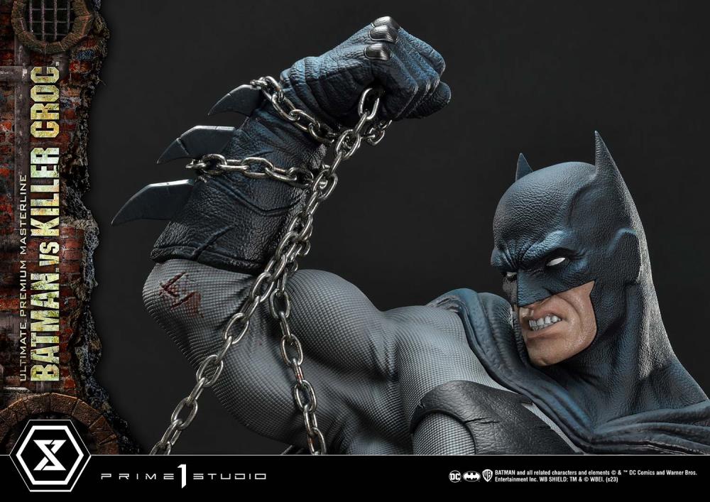 DC Comics Ultimate Premium Masterline Batman Versus Killer Croc Deluxe Limited Edition Statue (With Bonus) Gallery Image 104