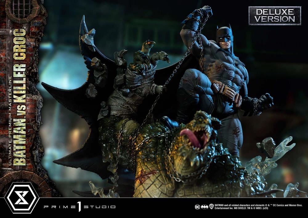 DC Comics Ultimate Premium Masterline Batman Versus Killer Croc Deluxe Limited Edition Statue (With Bonus) Gallery Image 13