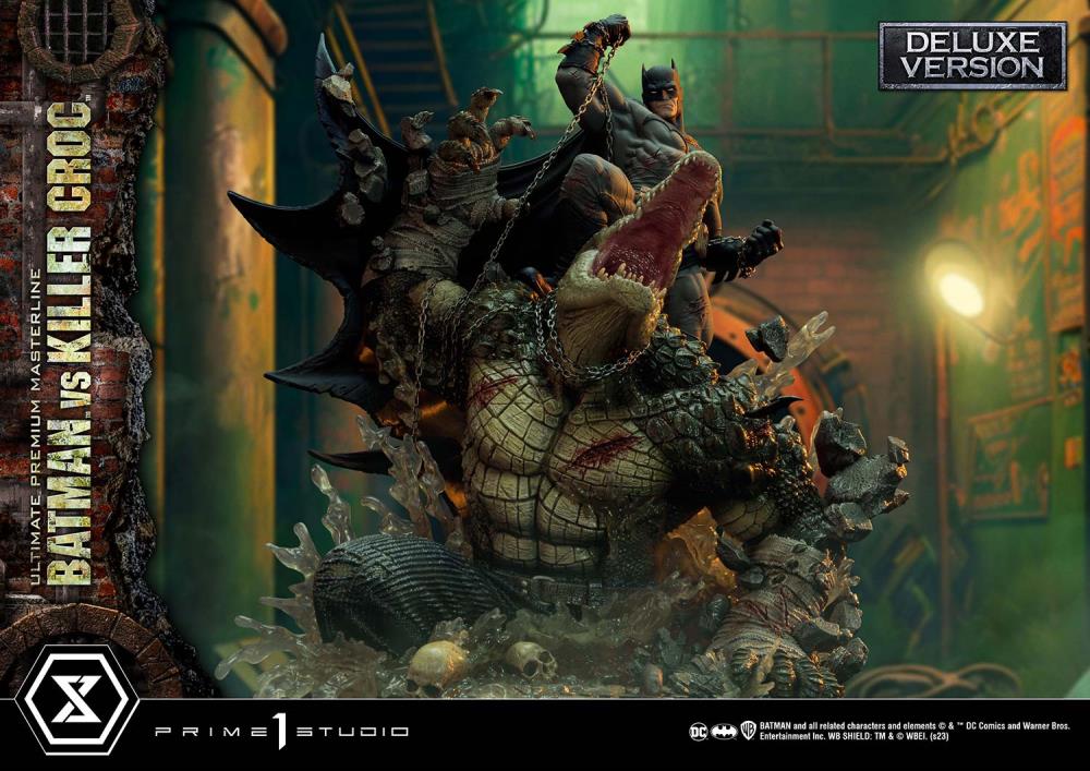 DC Comics Ultimate Premium Masterline Batman Versus Killer Croc Deluxe Limited Edition Statue (With Bonus) Gallery Image 23