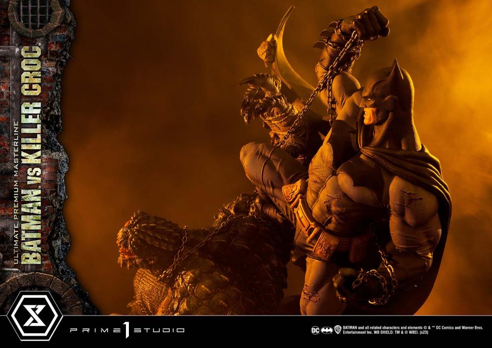 DC Comics Ultimate Premium Masterline Batman Versus Killer Croc Deluxe Limited Edition Statue (With Bonus) Gallery Image 58