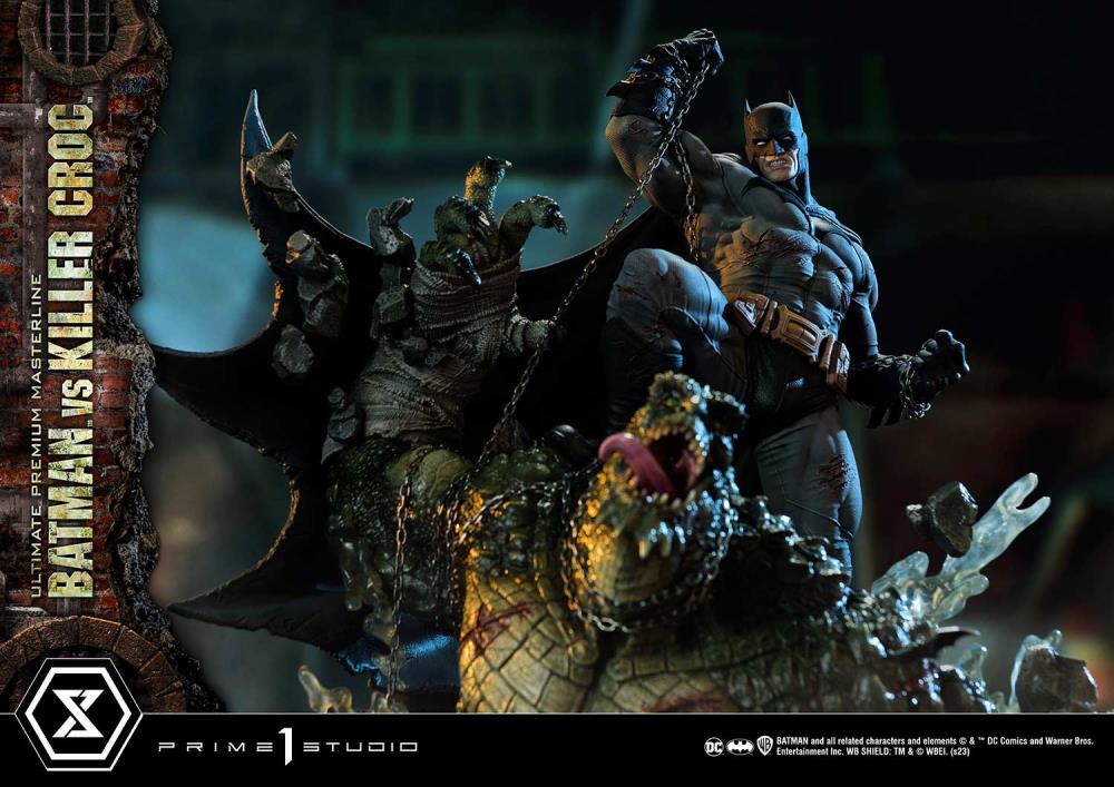 DC Comics Ultimate Premium Masterline Batman Versus Killer Croc Deluxe Limited Edition Statue (With Bonus) Gallery Image 5