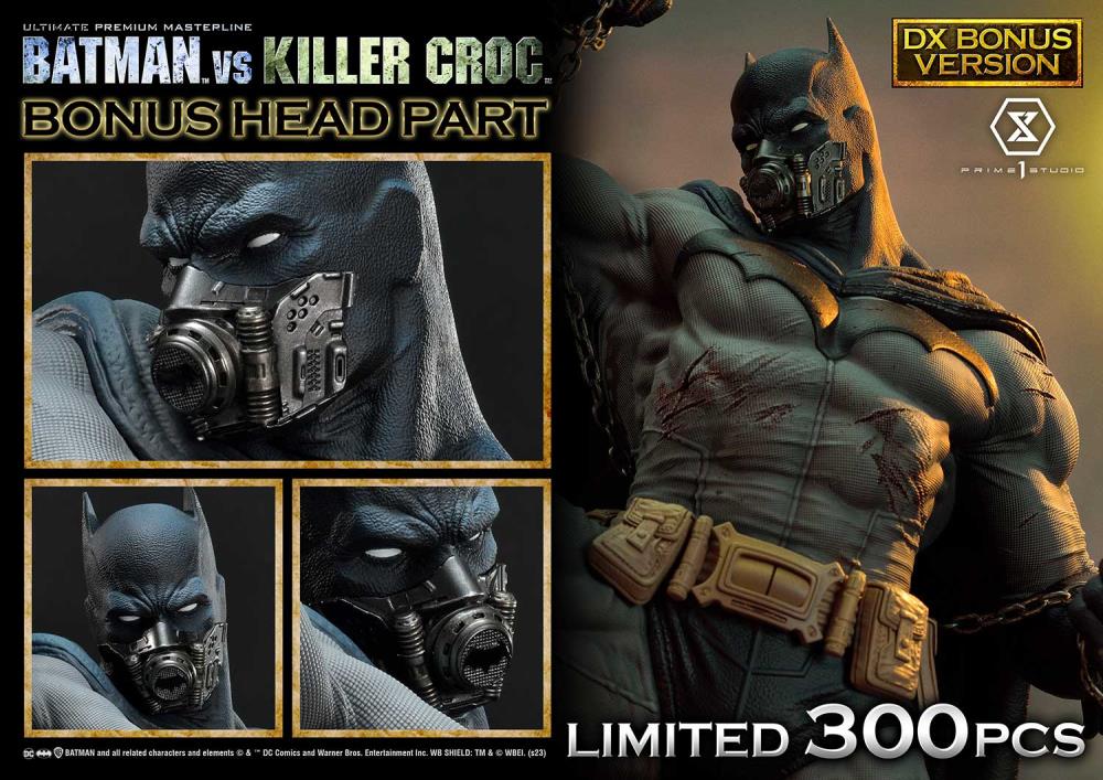 DC Comics Ultimate Premium Masterline Batman Versus Killer Croc Deluxe Limited Edition Statue (With Bonus) Gallery Image 118