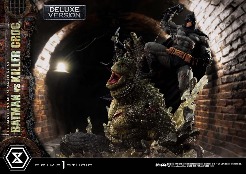 DC Comics Ultimate Premium Masterline Batman Versus Killer Croc Deluxe Limited Edition Statue (With Bonus) Gallery Image 44