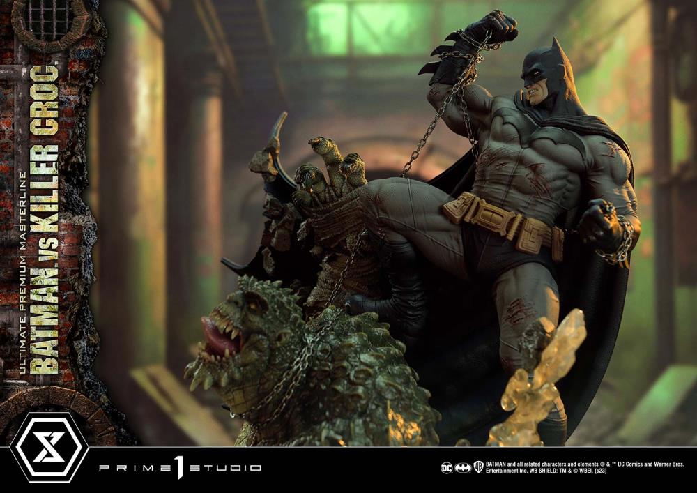 DC Comics Ultimate Premium Masterline Batman Versus Killer Croc Deluxe Limited Edition Statue (With Bonus) Gallery Image 37