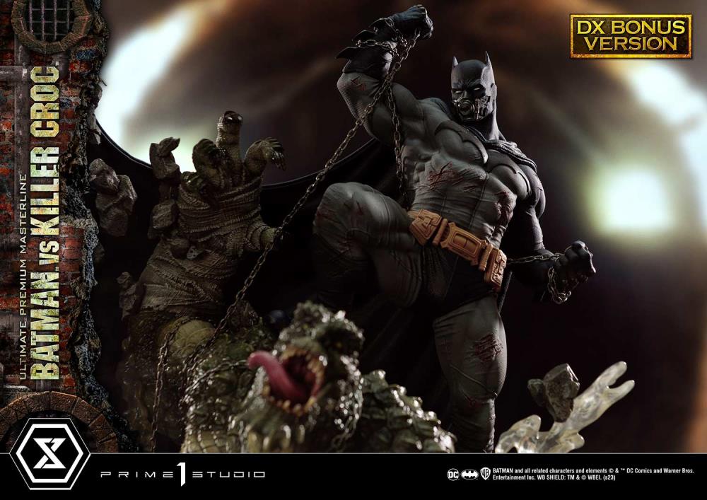 DC Comics Ultimate Premium Masterline Batman Versus Killer Croc Deluxe Limited Edition Statue (With Bonus) Gallery Image 50