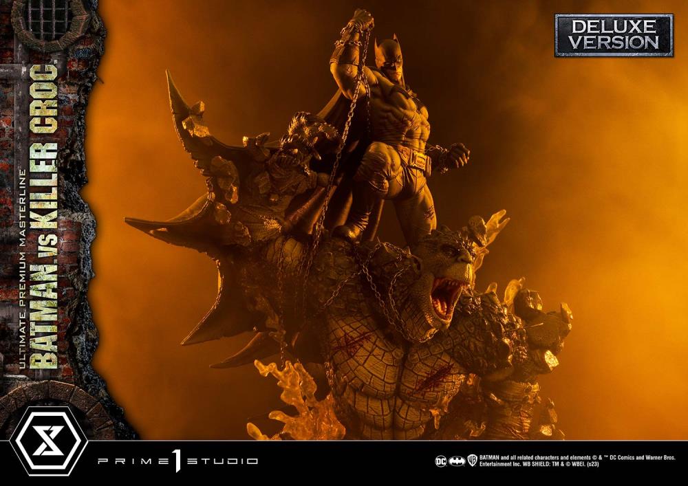 DC Comics Ultimate Premium Masterline Batman Versus Killer Croc Deluxe Limited Edition Statue (With Bonus) Gallery Image 57