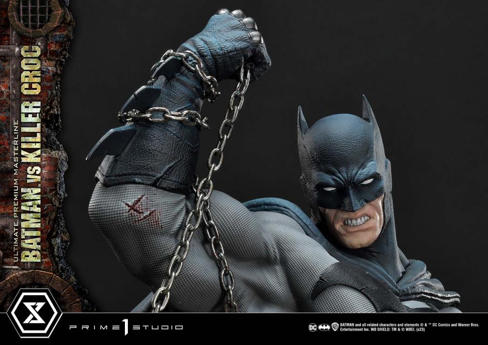 DC Comics Ultimate Premium Masterline Batman Versus Killer Croc Deluxe Limited Edition Statue (With Bonus) Gallery Image 95
