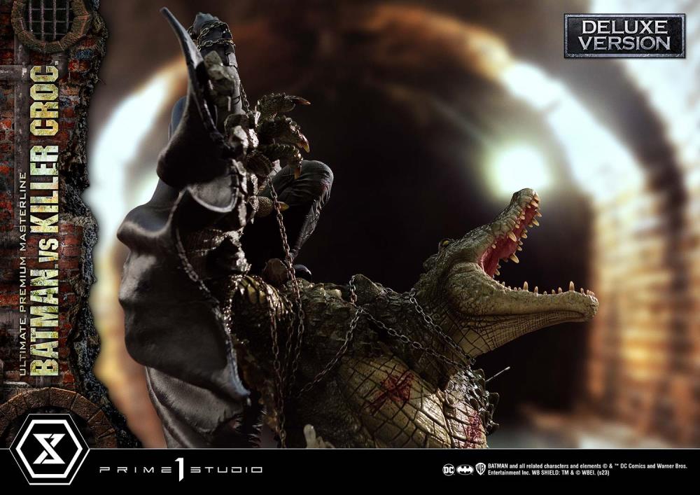 DC Comics Ultimate Premium Masterline Batman Versus Killer Croc Deluxe Limited Edition Statue (With Bonus) Gallery Image 52