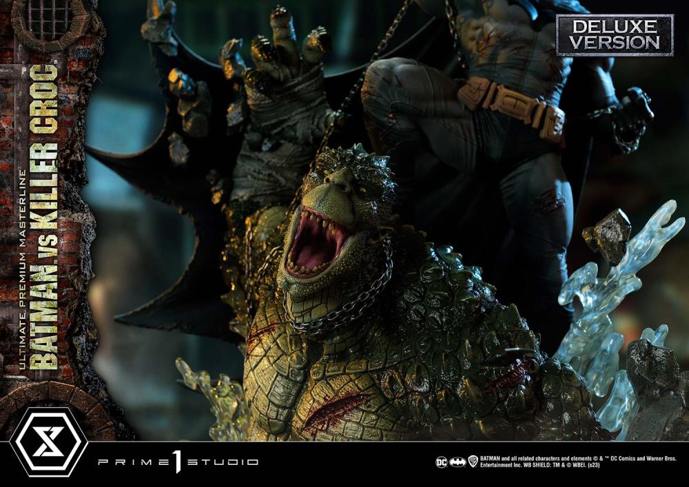 DC Comics Ultimate Premium Masterline Batman Versus Killer Croc Deluxe Limited Edition Statue (With Bonus) Gallery Image 16