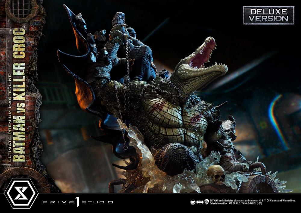 DC Comics Ultimate Premium Masterline Batman Versus Killer Croc Deluxe Limited Edition Statue (With Bonus) Gallery Image 6