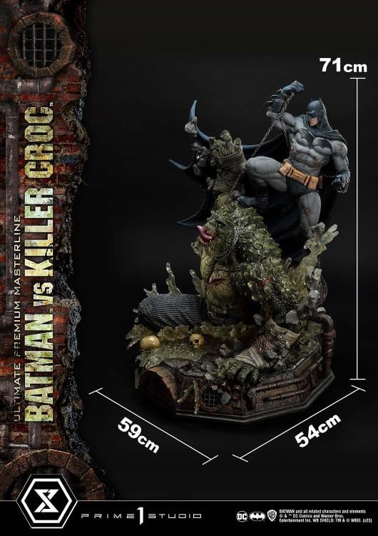 DC Comics Ultimate Premium Masterline Batman Versus Killer Croc Deluxe Limited Edition Statue (With Bonus) Gallery Image 114