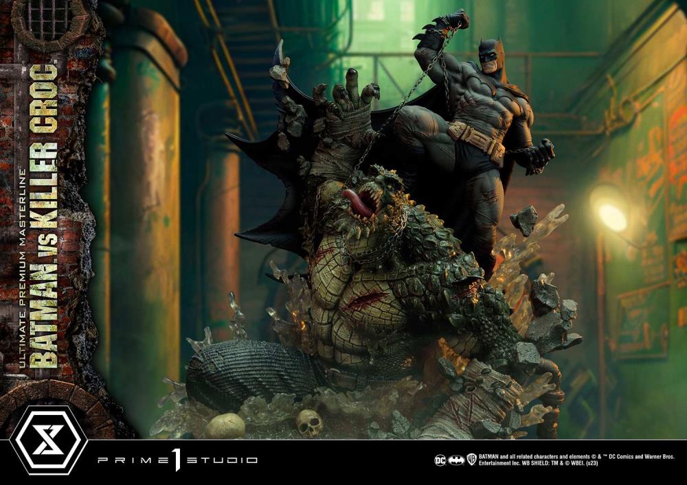 DC Comics Ultimate Premium Masterline Batman Versus Killer Croc Deluxe Limited Edition Statue (With Bonus) Gallery Image 27