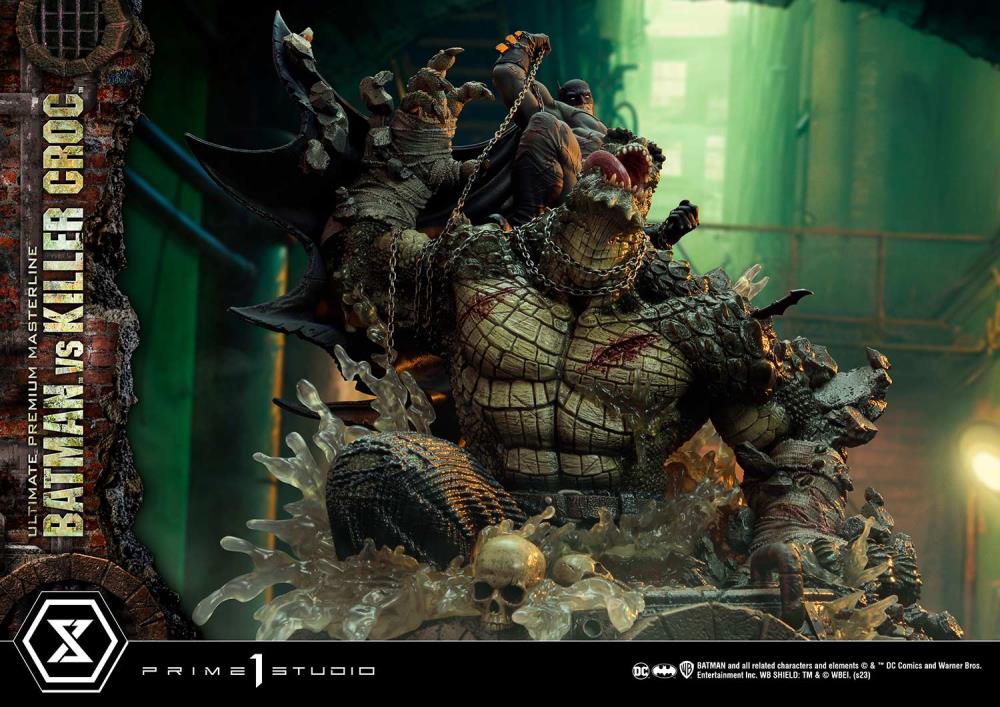 DC Comics Ultimate Premium Masterline Batman Versus Killer Croc Deluxe Limited Edition Statue (With Bonus) Gallery Image 26