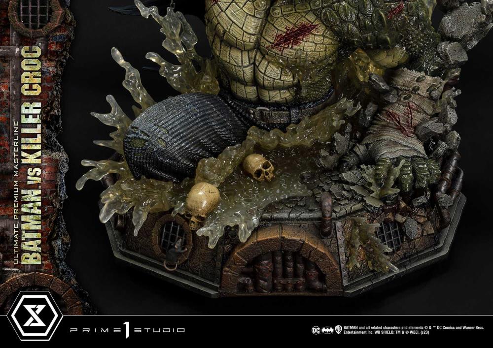 DC Comics Ultimate Premium Masterline Batman Versus Killer Croc Deluxe Limited Edition Statue (With Bonus) Gallery Image 78