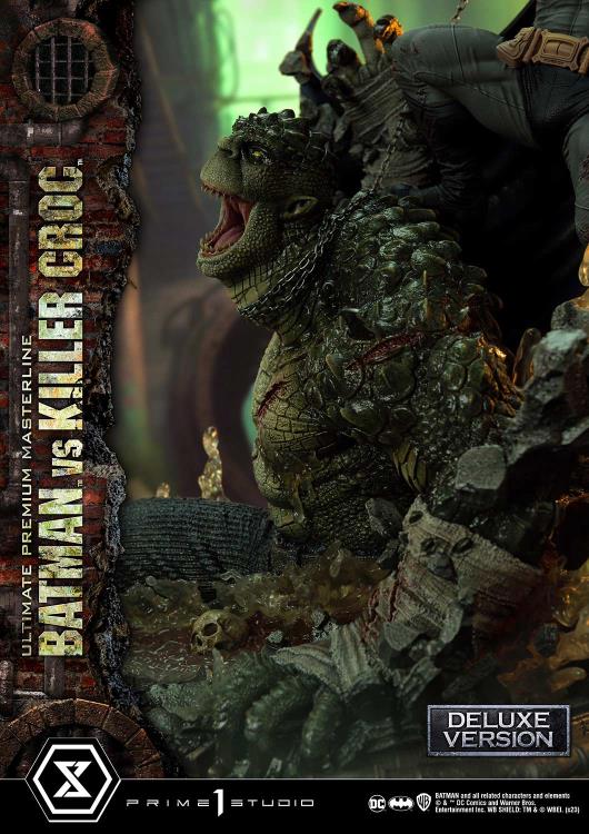 DC Comics Ultimate Premium Masterline Batman Versus Killer Croc Deluxe Limited Edition Statue (With Bonus) Gallery Image 29