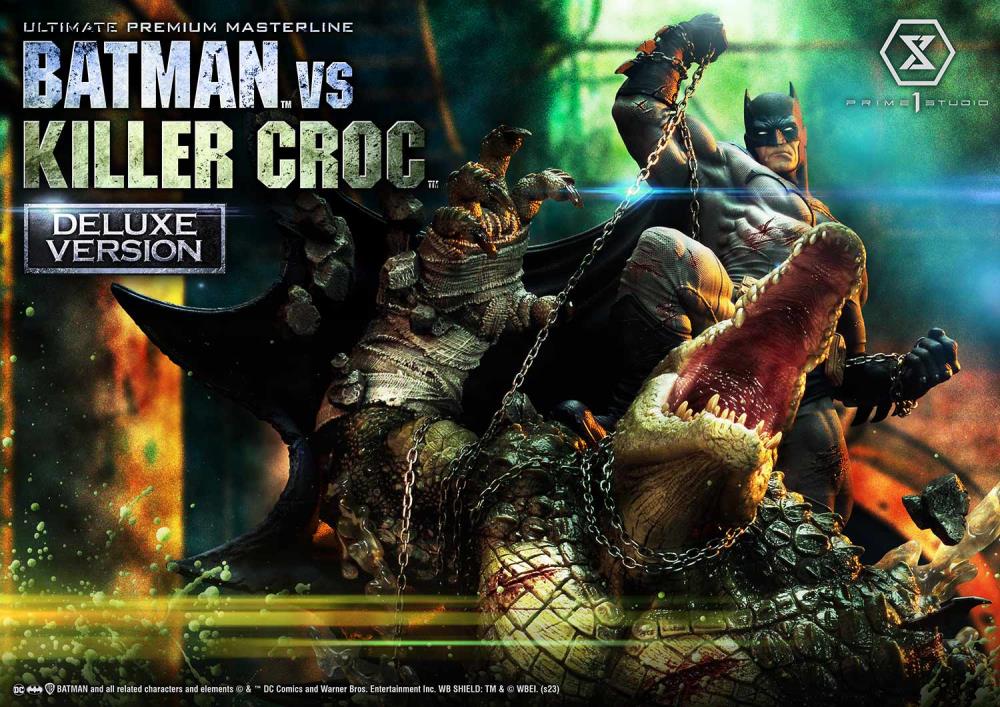 DC Comics Ultimate Premium Masterline Batman Versus Killer Croc Deluxe Limited Edition Statue (With Bonus) Gallery Image 120