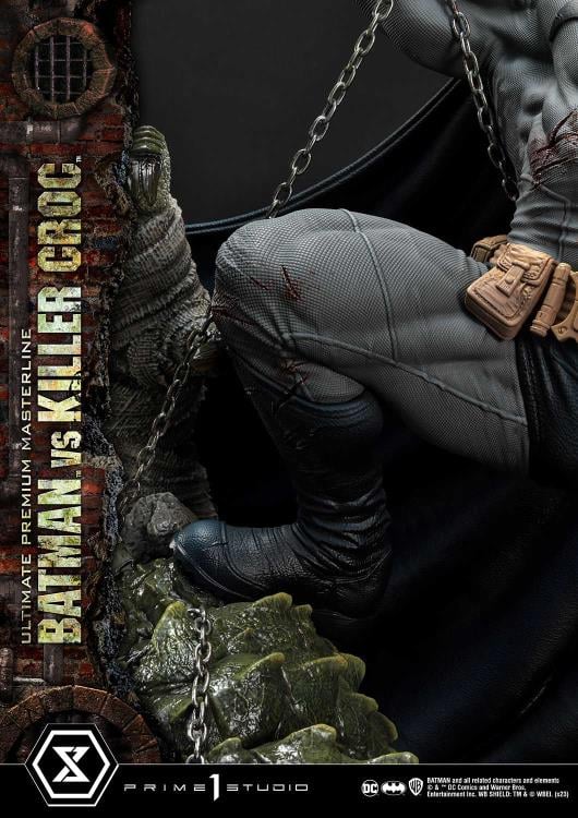 DC Comics Ultimate Premium Masterline Batman Versus Killer Croc Deluxe Limited Edition Statue (With Bonus) Gallery Image 109
