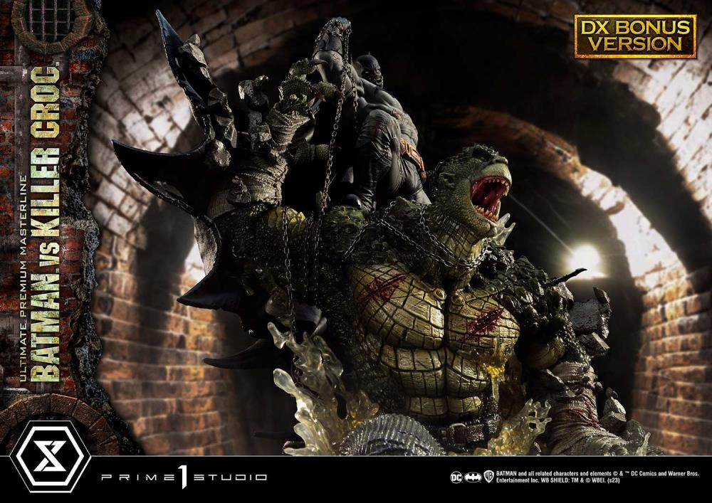 DC Comics Ultimate Premium Masterline Batman Versus Killer Croc Deluxe Limited Edition Statue (With Bonus) Gallery Image 48