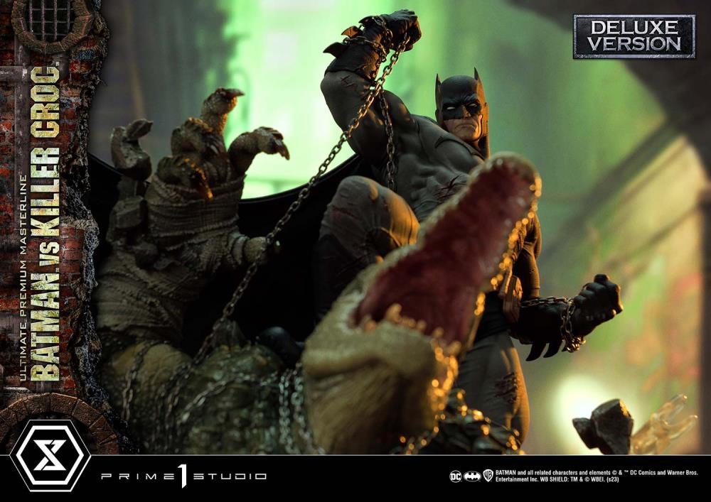 DC Comics Ultimate Premium Masterline Batman Versus Killer Croc Deluxe Limited Edition Statue (With Bonus) Gallery Image 35