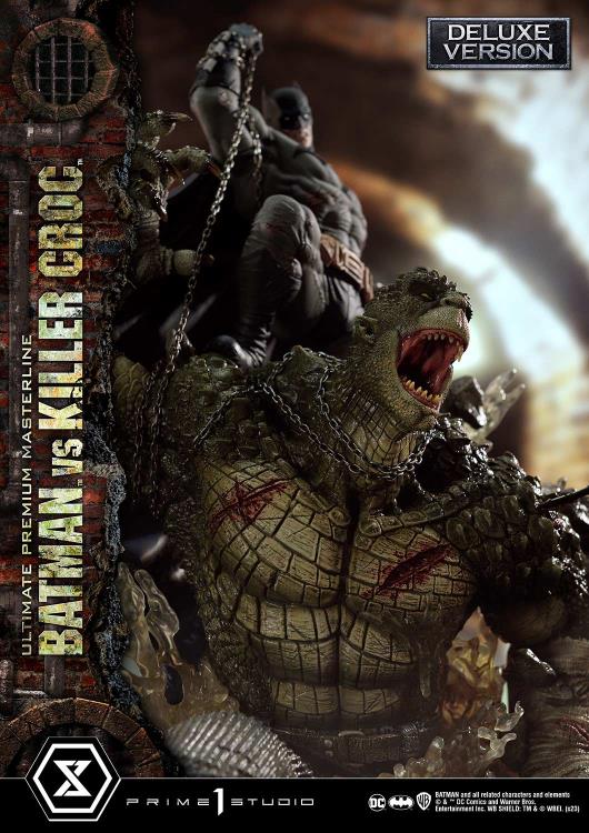 DC Comics Ultimate Premium Masterline Batman Versus Killer Croc Deluxe Limited Edition Statue (With Bonus) Gallery Image 43