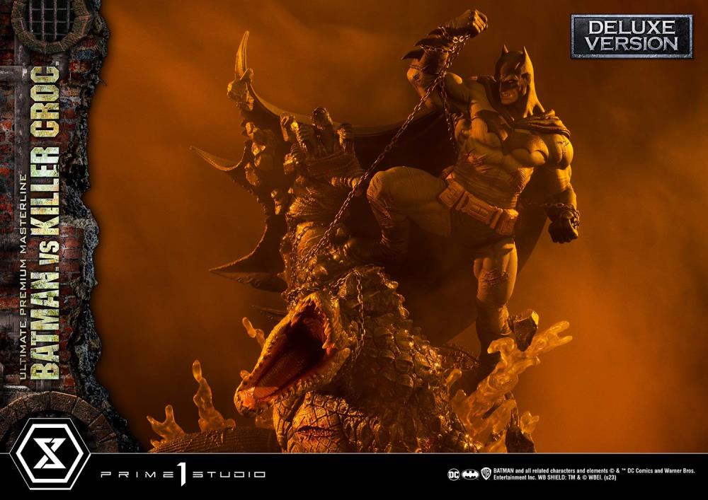 DC Comics Ultimate Premium Masterline Batman Versus Killer Croc Deluxe Limited Edition Statue (With Bonus) Gallery Image 59
