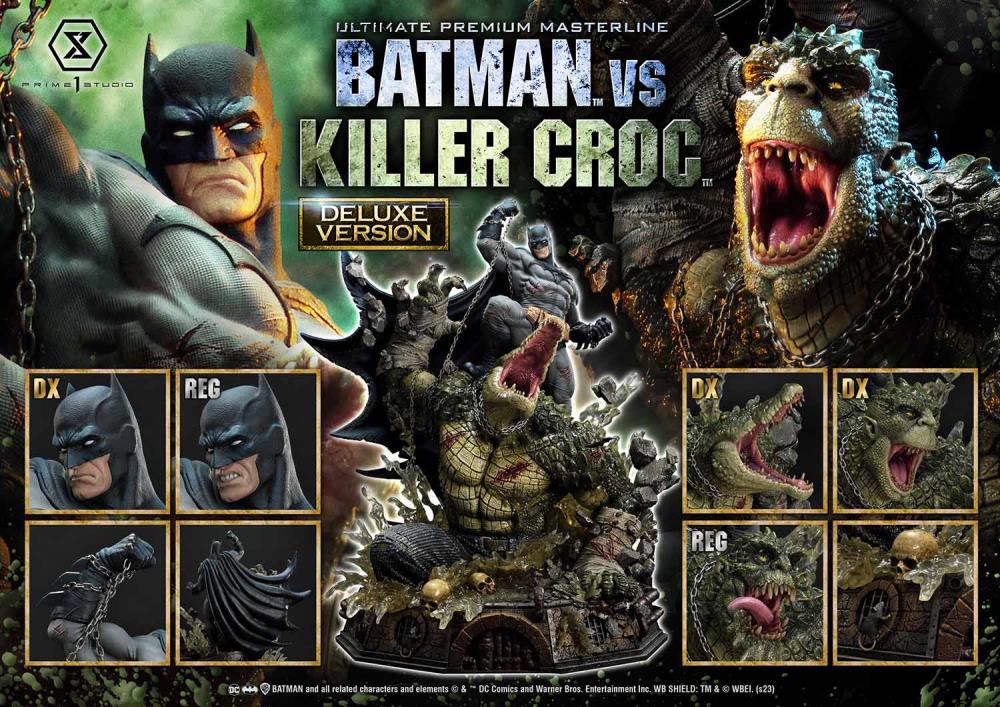 DC Comics Ultimate Premium Masterline Batman Versus Killer Croc Deluxe Limited Edition Statue (With Bonus) Gallery Image 119