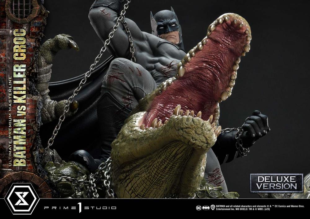 DC Comics Ultimate Premium Masterline Batman Versus Killer Croc Deluxe Limited Edition Statue (With Bonus) Gallery Image 94